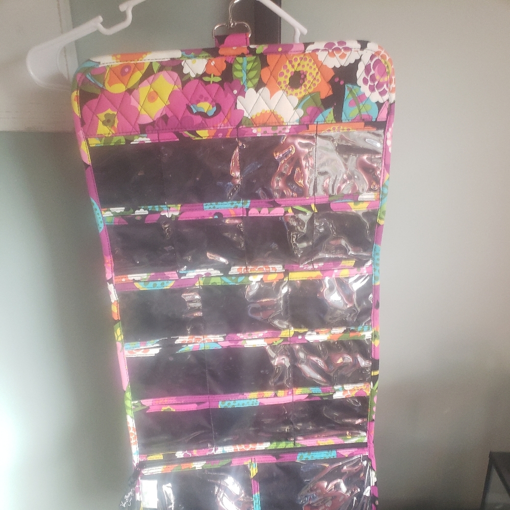 Hanging vera Bradley jewlery carrier